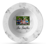 Family Photo and Name Plastic Bowl - Microwave Safe - Composite Polymer