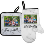 Family Photo and Name Oven Mitt & Pot Holder Set