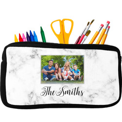 Family Photo and Name Neoprene Pencil Case - Small