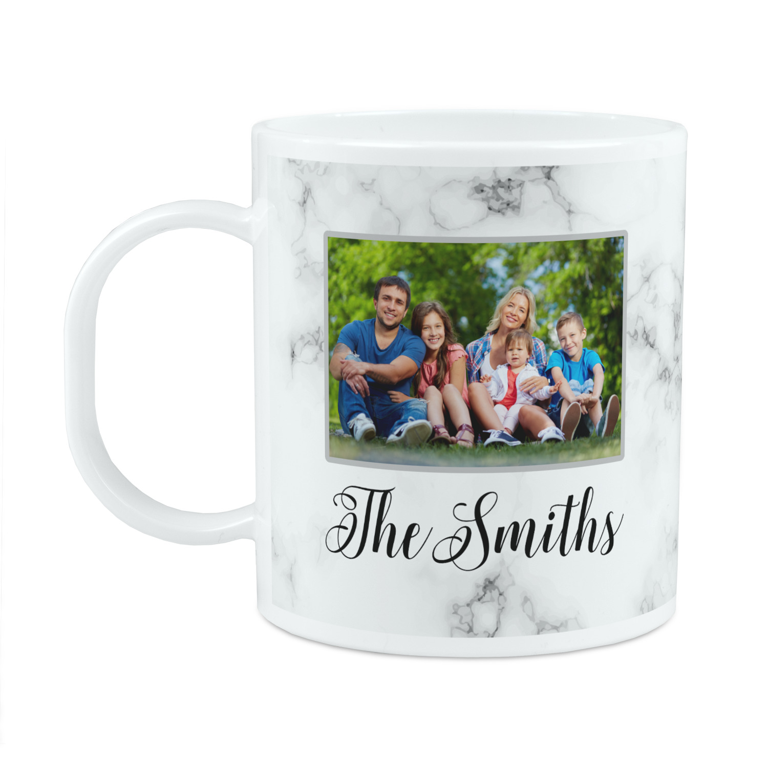 Custom Family Photo and Name Coffee Mug