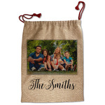 Family Photo and Name Santa Sack - Single-Sided