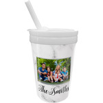 Family Photo and Name Sippy Cup with Straw