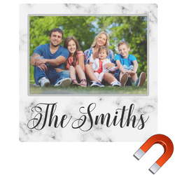 Family Photo and Name Square Car Magnet - 10"