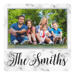 Family Photo and Name Square Decal - Large