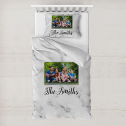 Family Photo and Name Toddler Bedding Set - With Pillowcase