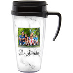 Family Photo and Name Acrylic Travel Mug with Handle