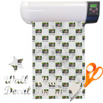 Family Photo and Name Sticker Vinyl Sheet - Repositionable Adhesive