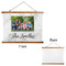 Family Photo and Name Wall Hanging Tapestry - Landscape - Front & Back