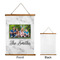 Family Photo and Name Wall Hanging Tapestry - Portrait - Front & Back