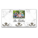 Family Photo and Name Wall Mounted Coat Rack