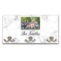 Family Photo and Name Wall Mounted Coat Rack