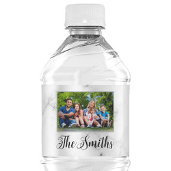 Family Photo and Name Water Bottle Labels - Custom Sized