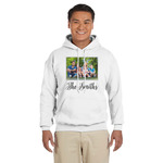 Family Photo and Name Hoodie - White - Large