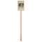 Family Photo and Name Wooden 6.25" Stir Stick - Rectangular - Single Stick