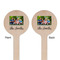 Family Photo and Name Wooden 6" Stir Stick - Round - Double Sided - Front & Back