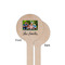 Family Photo and Name Wooden 6" Stir Stick - Round - Single Sided - Front & Back