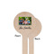 Family Photo and Name Wooden 7.5" Stir Stick - Round - Single Sided - Front & Back