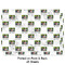 Family Photo and Name Wrapping Paper Sheet - Double Sided - Front