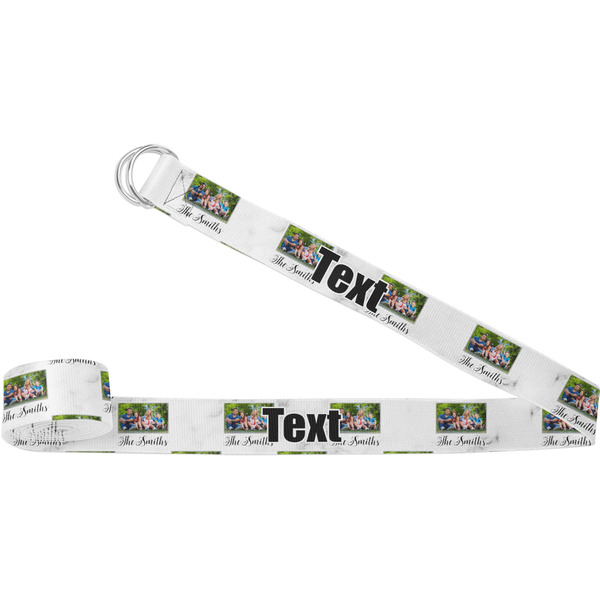 Custom Family Photo and Name Yoga Strap