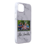 Family Photo and Name iPhone Case - Plastic - iPhone 14 Pro Max