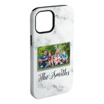 Family Photo and Name iPhone Case - Rubber Lined - iPhone 15 Plus