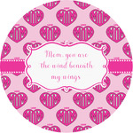 Love You Mom Multipurpose Round Labels - 1"