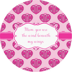 Love You Mom Multipurpose Round Labels - 1"