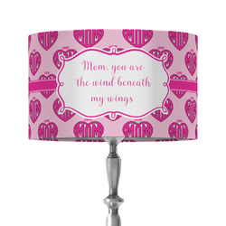 Love You Mom 12" Drum Lamp Shade - Fabric