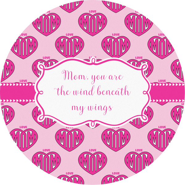 Custom Love You Mom Multipurpose Round Labels - 2"