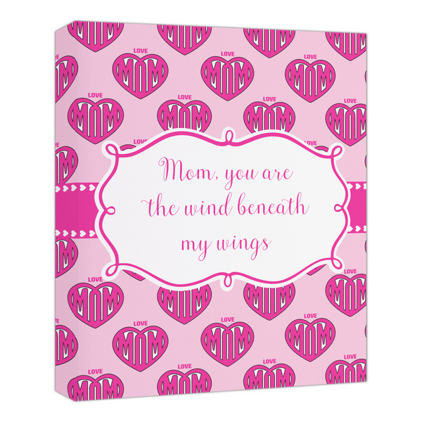 Custom Love You Mom Canvas Print - 20x24