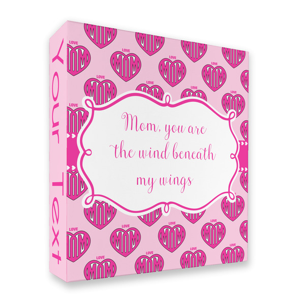 Custom Love You Mom 3 Ring Binder - Full Wrap - 2"