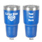 Love You Mom 30 oz Stainless Steel Ringneck Tumbler - Blue - Double Sided - Front & Back