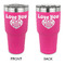 Love You Mom 30 oz Stainless Steel Ringneck Tumblers - Pink - Double Sided - APPROVAL