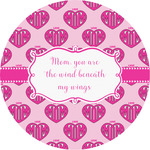 Love You Mom Multipurpose Round Labels - 5"