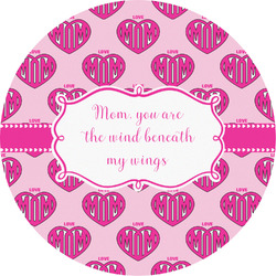 Love You Mom Multipurpose Round Labels - 5"