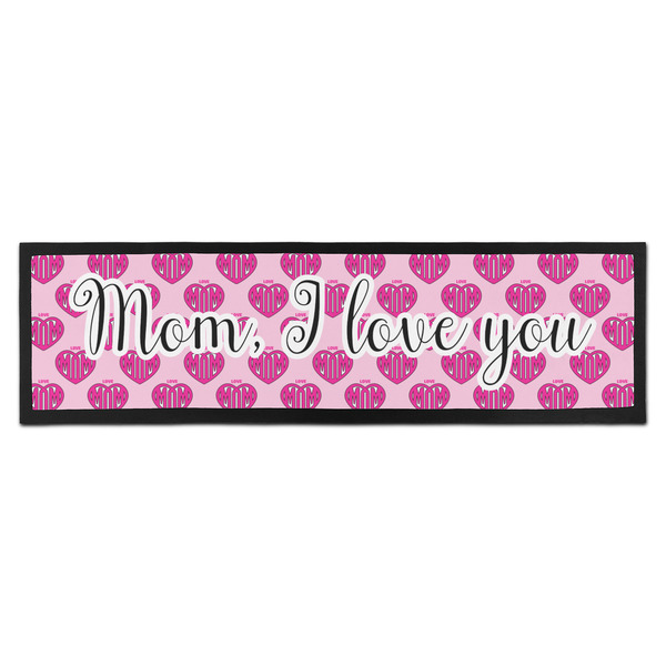 Custom Love You Mom Bar Mat - Large