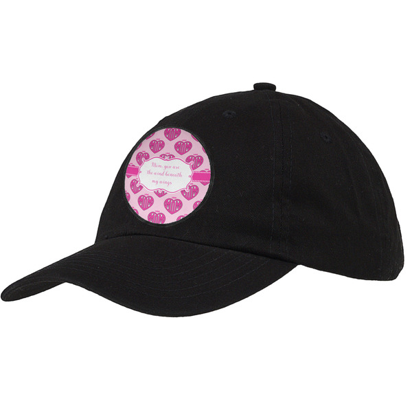 Custom Love You Mom Baseball Cap - Black