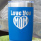 Love You Mom Blue Polar Camel Tumbler - 20oz - Close Up