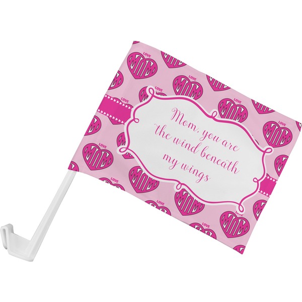 Custom Love You Mom Car Flag - Small