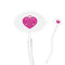 Love You Mom Clear Plastic 7" Stir Stick - Oval - Closeup