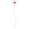 Love You Mom Clear Plastic 7" Stir Stick - Oval - Single Stick