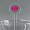 Love You Mom Clear Plastic 7" Stir Stick - Round - Main