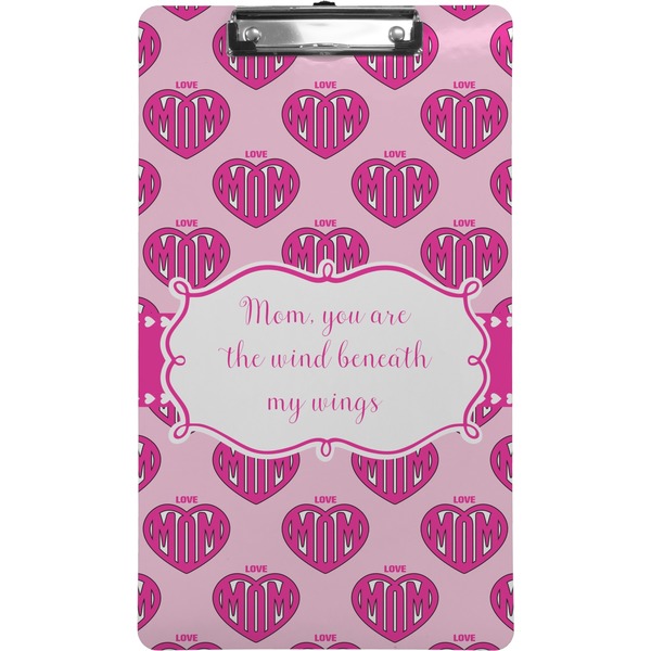 Custom Love You Mom Clipboard (Legal Size)