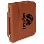 Love You Mom Leatherette Bible Cover with Handle & Zipper - Large - Double Sided