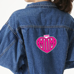 Love You Mom Twill Iron On Patch - Custom Shape - X-Large