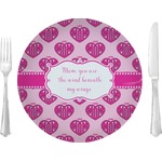 Love You Mom 10" Glass Lunch / Dinner Plates - Single or Set