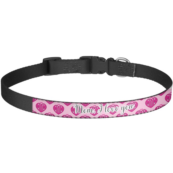 Custom Love You Mom Dog Collar - Large