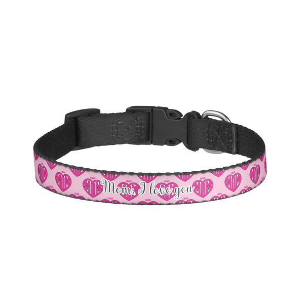 Custom Love You Mom Dog Collar - Small