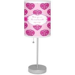Love You Mom 7" Drum Lamp with Shade Linen