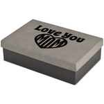 Love You Mom Large Gift Box w/ Engraved Leather Lid